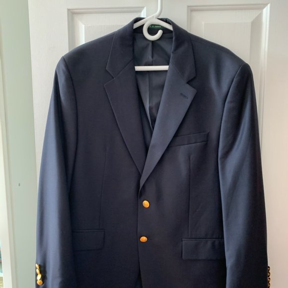 Navy blue, men's Ralph Lauren dinner jacket - Picture 1 of 3